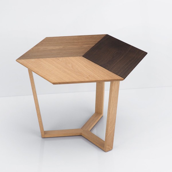 Kant Table 3 tones of Oak Natural