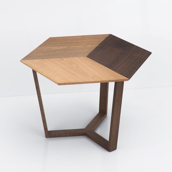 Table 3D Danoise Tricolore base foncée