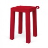 Tabouret Velours Rouge