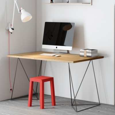 Tabouret Velours Rouge