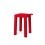 Tabouret Velours Rouge