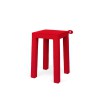 Tabouret Velours Rouge