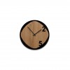 Horloge Noir et Bois