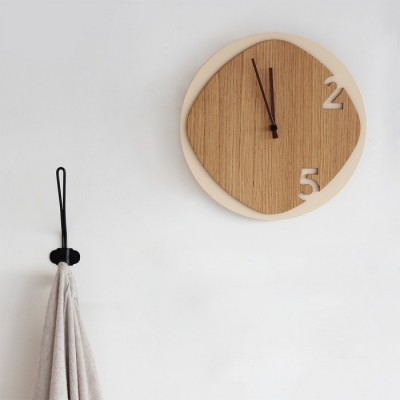Clock 25 light Wood