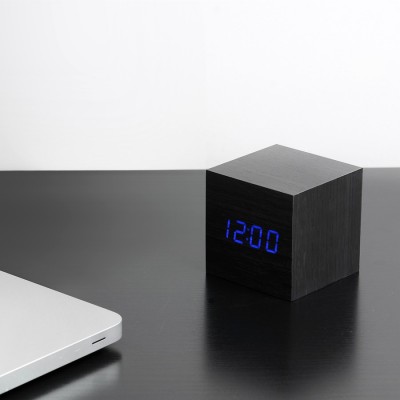 Black squared clock