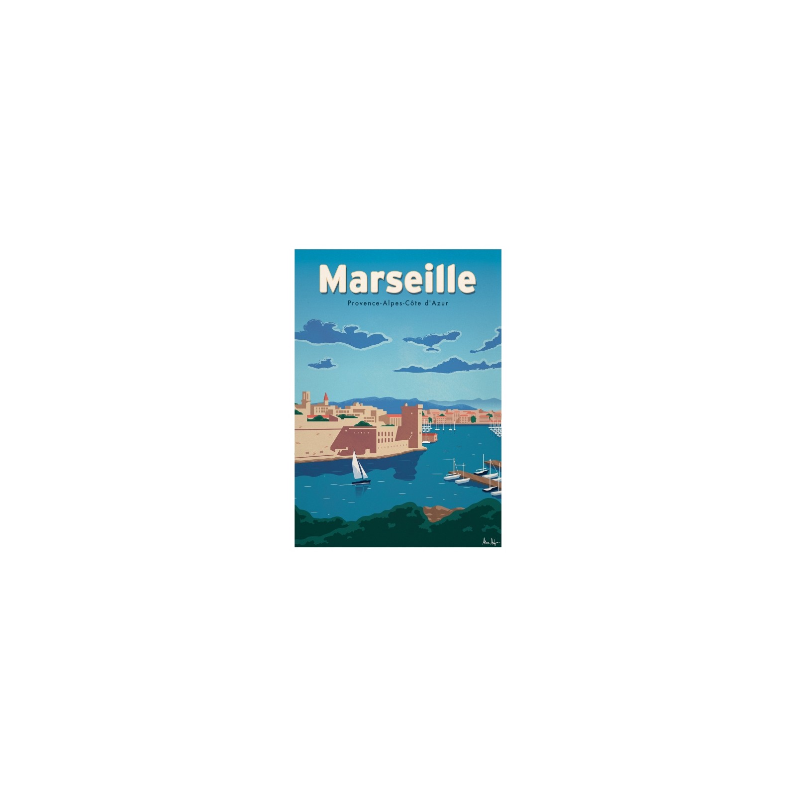 Affiche Marseille - Alex Asfour