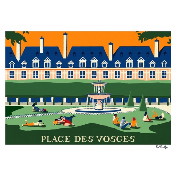 Affiche "Place des Vosges"