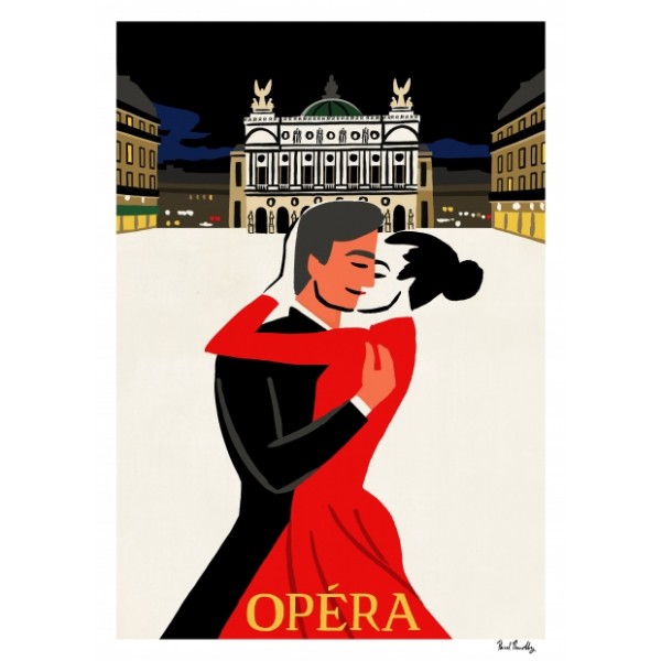 Affiche "Place de l'Opera"