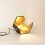 Lampe DOD bois brulé et or 4 faces