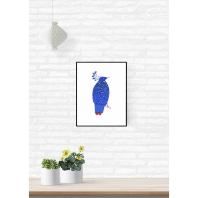 "Blue Bird" print