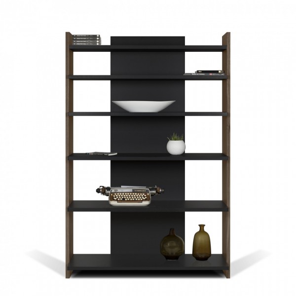 Black & Walnut Niko Bookcase