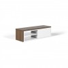 Meuble TV Modulaire noyer & blanc