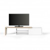 Meuble TV Modulaire contreplaqué & blanc