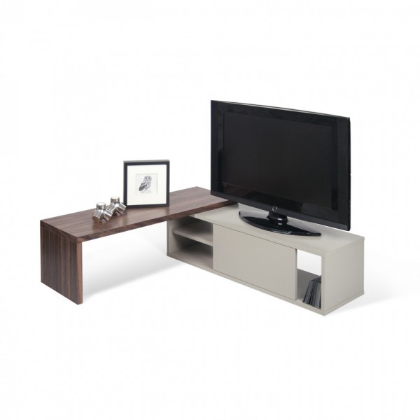 Meuble TV Modulaire noyer & gris