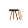 Oak & Black Small Tray Batea Table