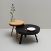 Oak & Black Small Tray Batea Table