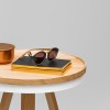 Oak & Black Small Tray Batea Table