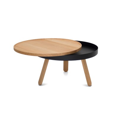 Medium Tray Batea Table Oak & Black