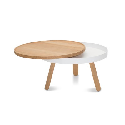 Medium Tray Batea Table Oak & White