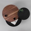 Medium Tray Batea Table Walnut & Black