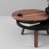 Medium Tray Batea Table Walnut & Black