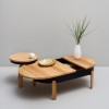 Batea L Table Oak & Black