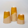 Set of Three Mini Etna Yellow