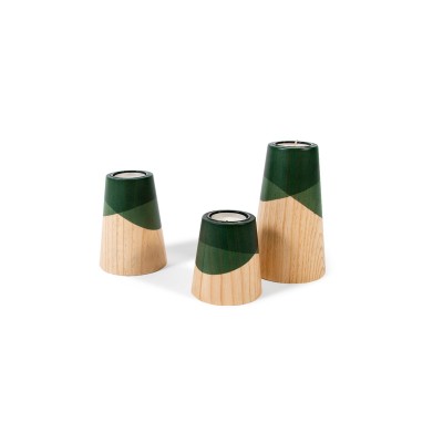 Set of Three Mini Etna Green