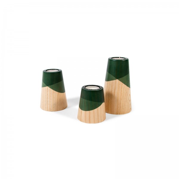 Set of Three Mini Etna Green