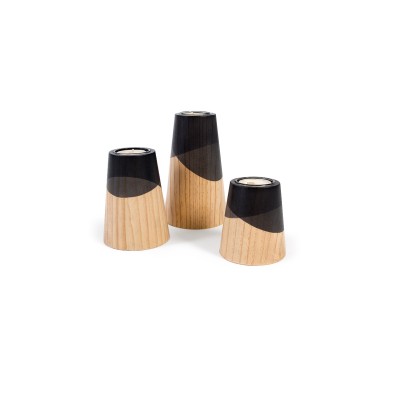 Set of Three Mini Etna Black