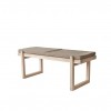 Banc chêne & cuir