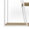 Albi Bookcase Light Oak and White Steel