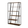 Albi Bookcase Light walnut & Black