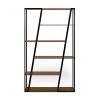 Albi Bookcase Light walnut & Black