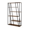 Albi Bookcase Light walnut & Black