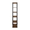 Albi Bookcase Light walnut & Black