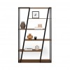 Albi Bookcase Light walnut & Black