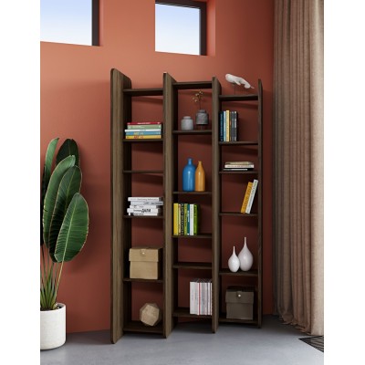 Twin Bookcase walnut