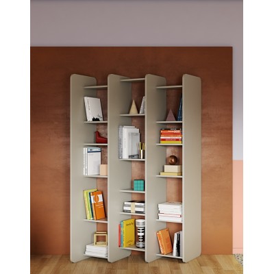 Twin Bookcase Grey