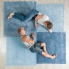 Tapis Patchwork Bleu