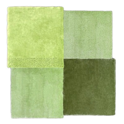 Tapis Patchwork Vert