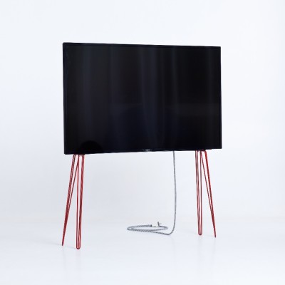 TV Stand Hairpin Metal Red