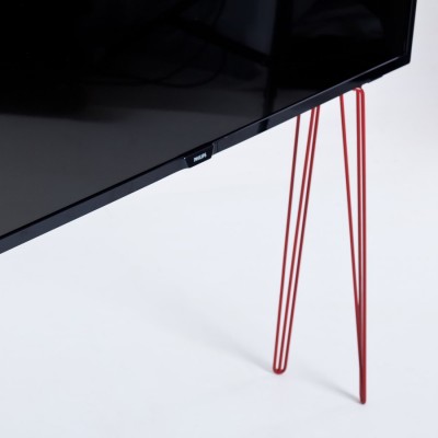 TV Stand Hairpin Metal Red