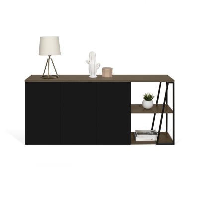 Albi Sideboard walnut & black