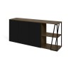 Albi Sideboard walnut & black