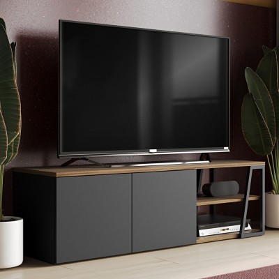 Albi TV Table walnut & black