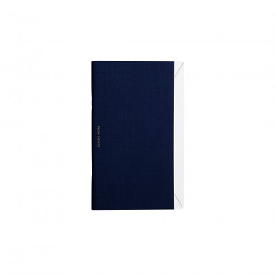 Carnet de note en lin navy